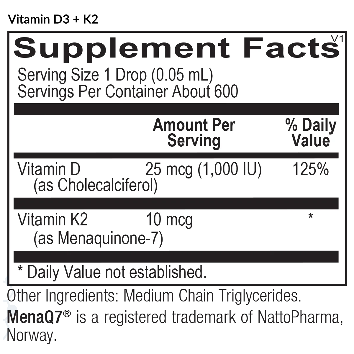 Vitamin D3 + K2 - Image 2