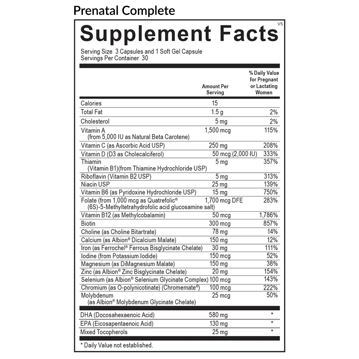 Prenatal Complete Multi-Vitamin - Image 3